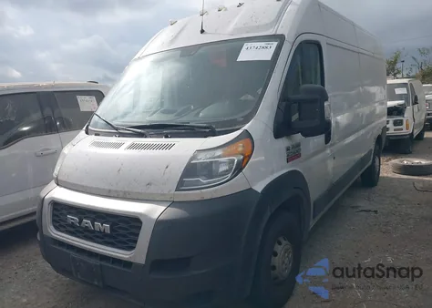 2020 Ram Promaster 2500 High Roof 159 Wb из США, поврежденный, VIN 3C6TRVDG5LE133699